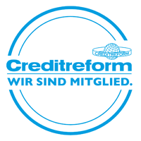 Wir sind Mitglied bei Creditreform